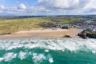 Perranporth Beach 3 miles from Silverbow