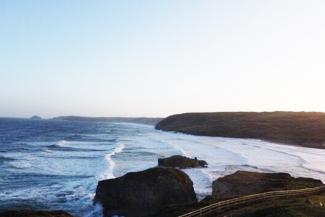 Beach near to Silverbow Country Park in Cornwall